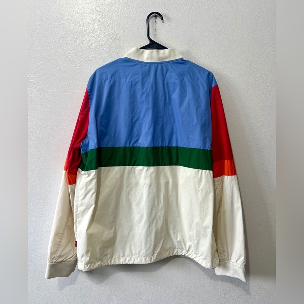 Levi's Retro Varsity Bomber Zip-Up Windbreaker Jacket - Large - Picture 8 of 14
